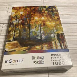 In GooooD Rainy Walk Wooden Jigsaw Puzzle 1000 pc 29.52" X 19.68"